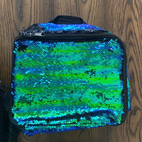 mermaid sequence backpack with lunchbox - Picture 3 of 3